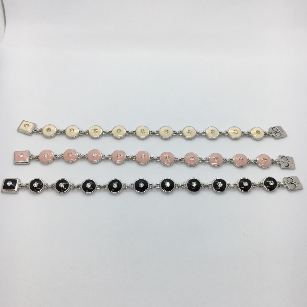 ☀️SALE☀️ 3 Costume enameled and rhinestone bracelets